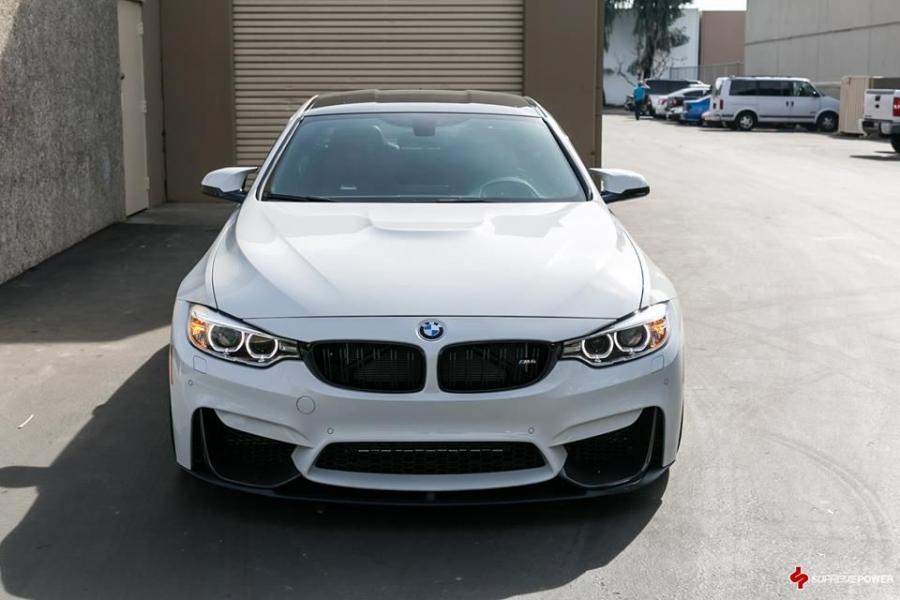  BMW M4 Coupe Alpine White on BBS Wheels 2016 года  (фото 7 из 13)